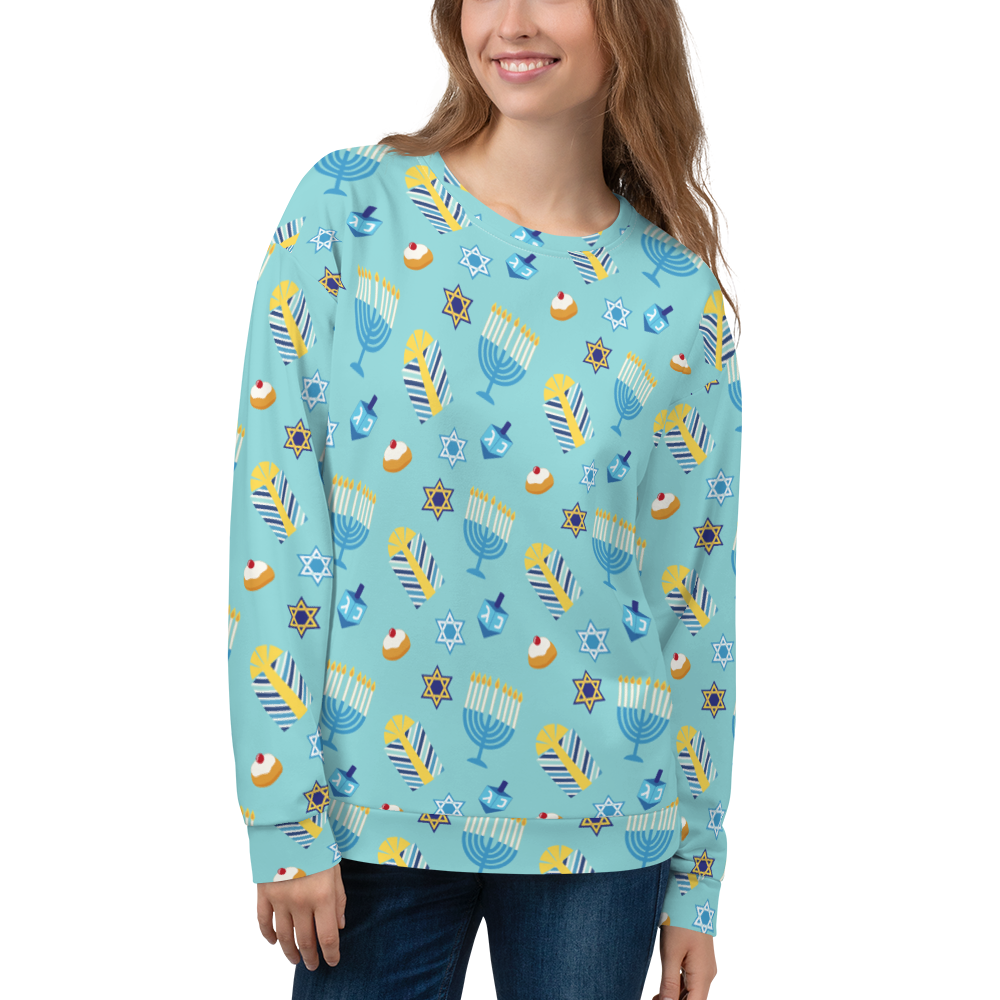 Festive Chanukkah Sweatshirt - Cozy Comfort for Your Festival of Lights