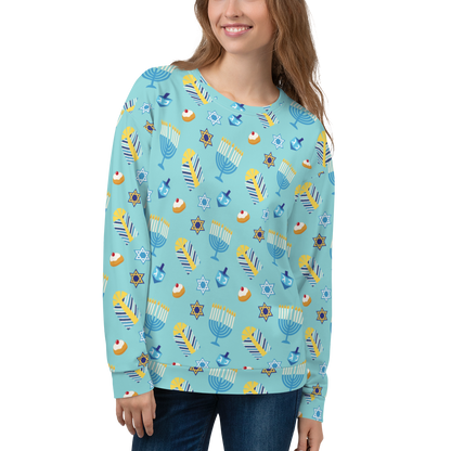 Festive Chanukkah Sweatshirt - Cozy Comfort for Your Festival of Lights