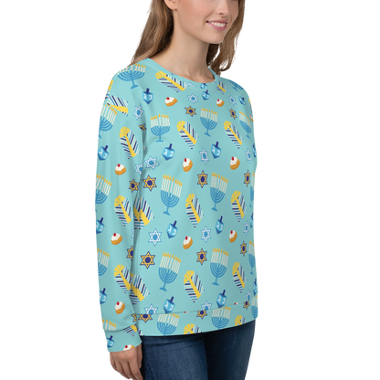 Festive Chanukkah Sweatshirt - Cozy Comfort for Your Festival of Lights